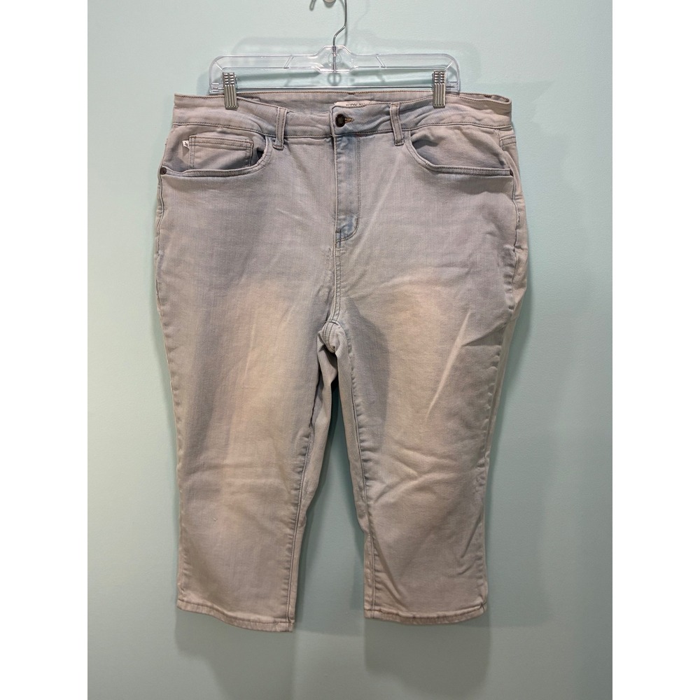 Judy Blue Skinny Fit Capri Jeans Light Wash Stretch Denim 20W